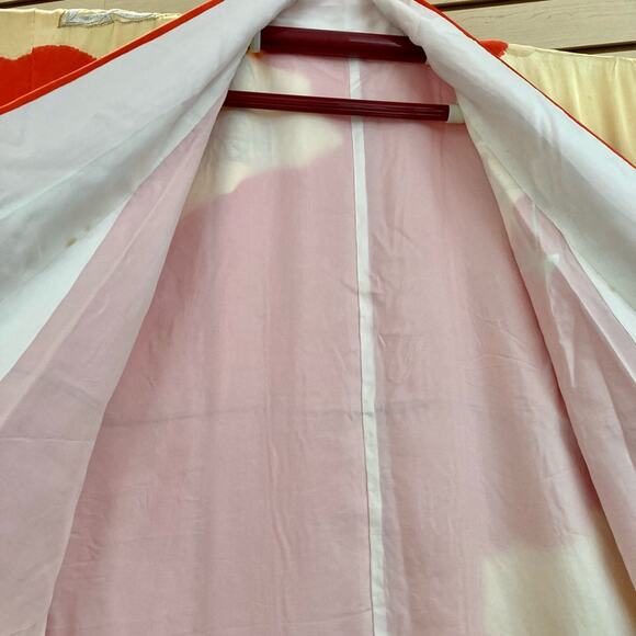 Ghibli lady eboshi Red/Gold Silk Kimono cosplay - Picture 8 of 16